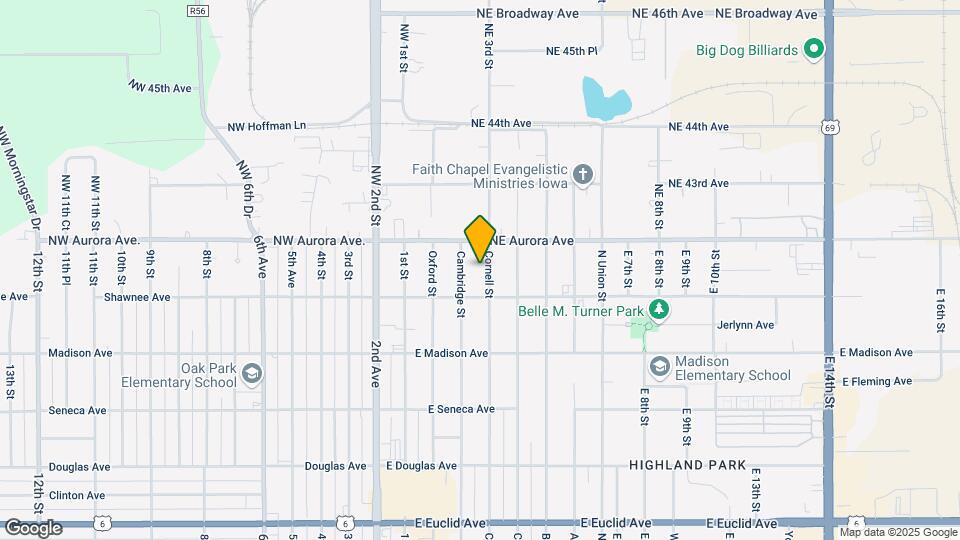 4122 Cornell St Map and Location Details