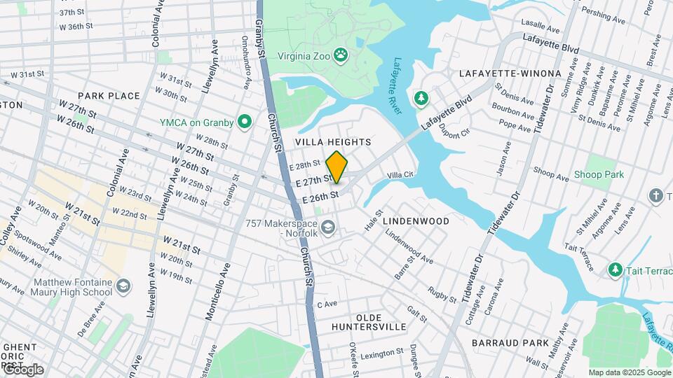 804 E 26th St Map and Location Details