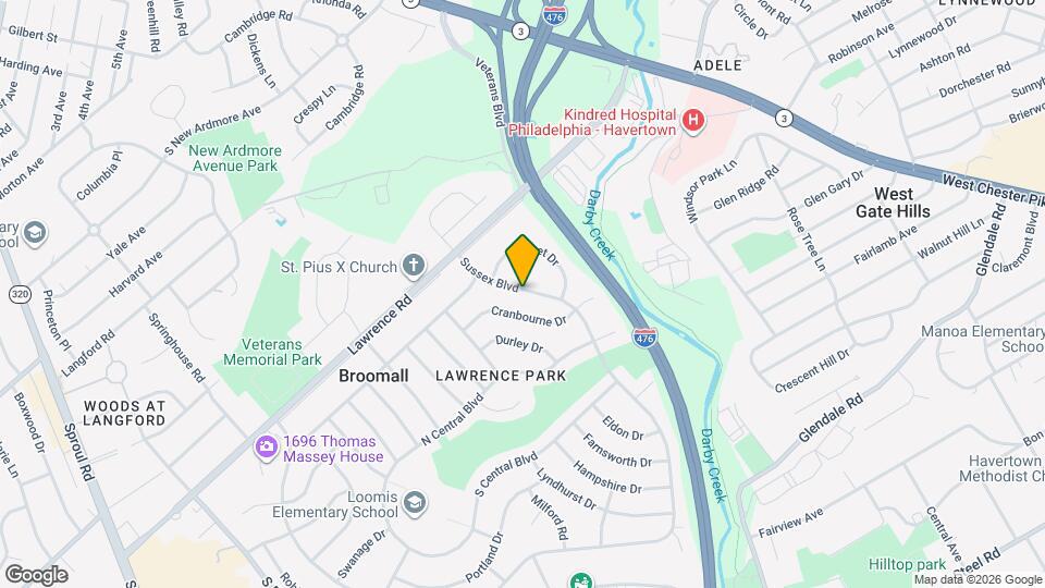 216 Sussex Blvd Map and Location Details