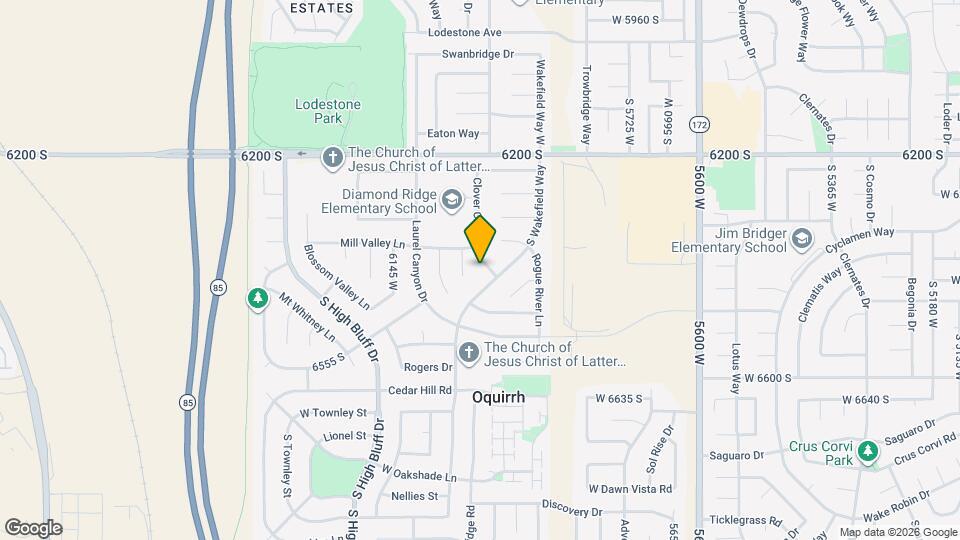 6398 S Clover Creek Ln Mapa y Detalles de la Ubicación