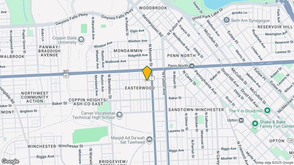 1723 Appleton St Map and Location Details