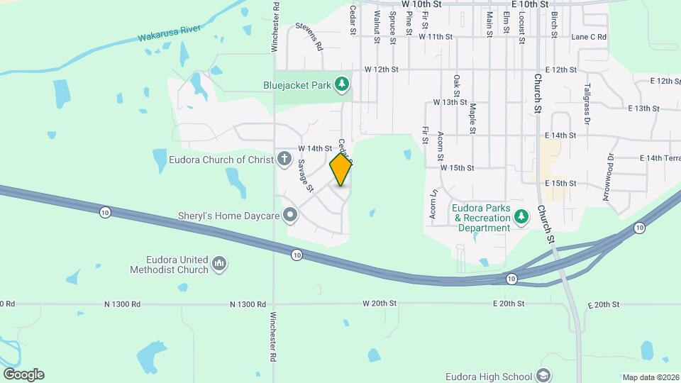 1614 Cottonwood St Map and Location Details