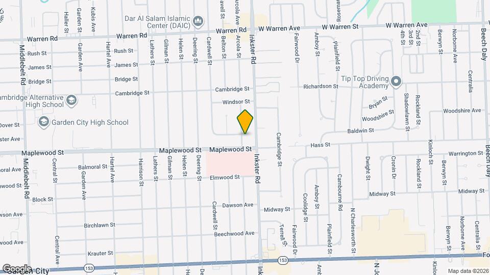 6452 Arcola St Map and Location Details