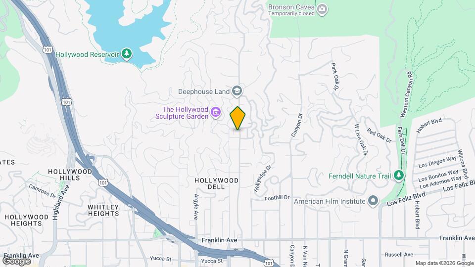 2321 N Beachwood Dr Map and Location Details