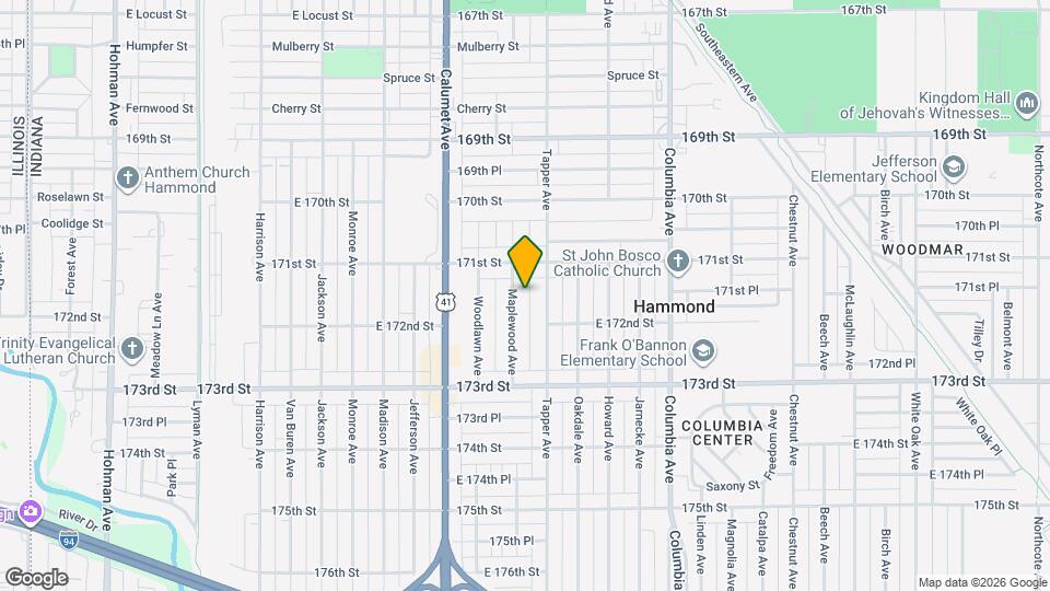 7127 Maplewood Ave Map and Location Details