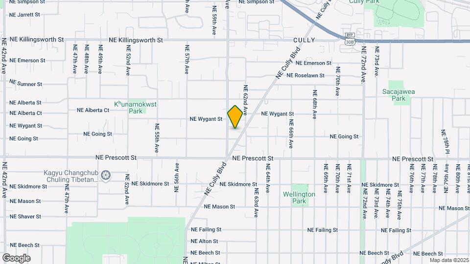4621-4639 NE Cully Blvd Mapa y Detalles de la Ubicación