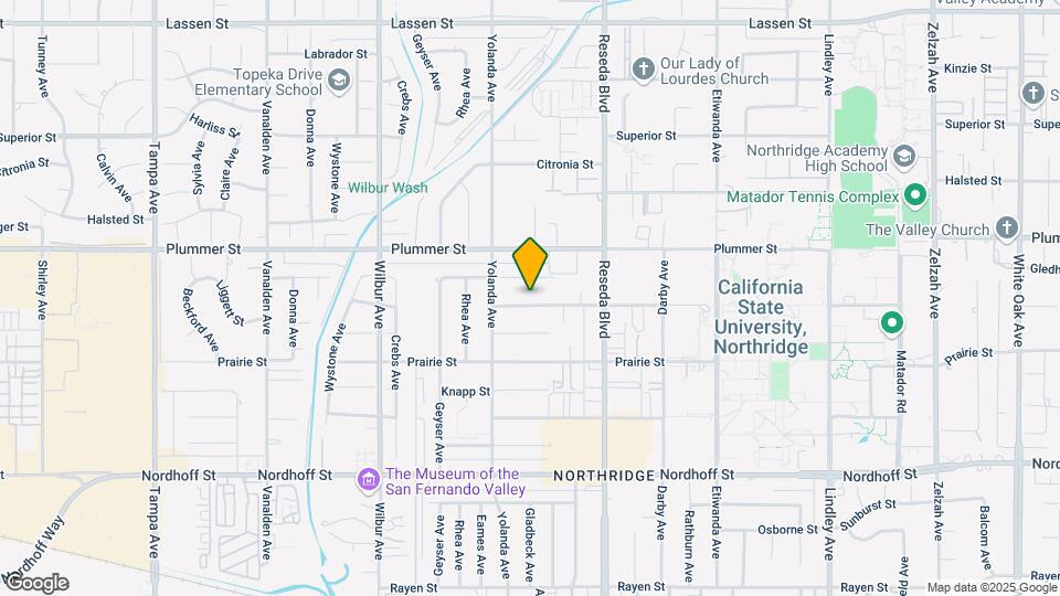18619 Vincennes St Map and Location Details