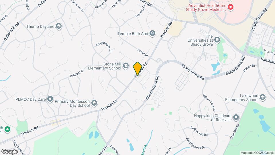 14217 Travilah Rd Map and Location Details