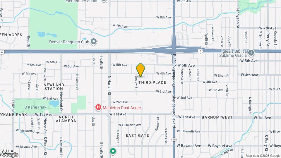 382 Depew St Map and Location Details