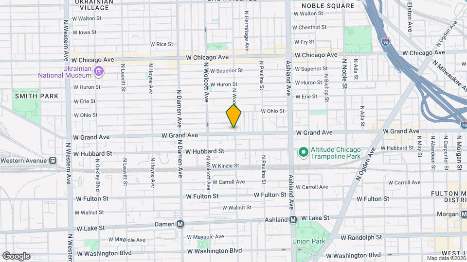 1800 W Grand Ave Mapa y Detalles de la Ubicación