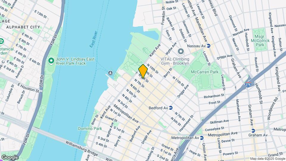 152 Wythe Ave Map and Location Details