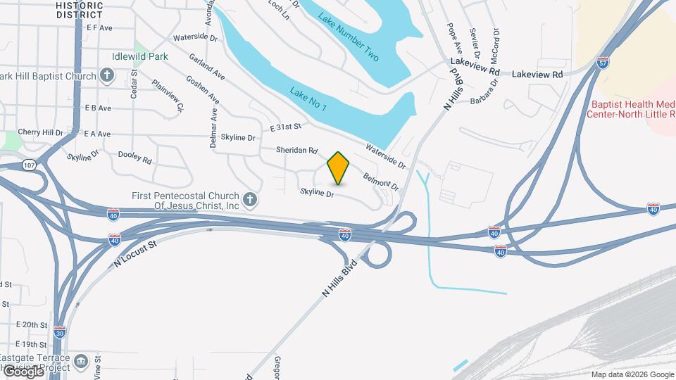 1431 Skyline Dr Map and Location Details
