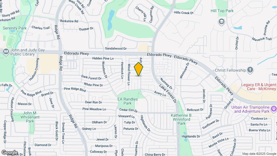 5205 Crossvine Ln Map and Location Details