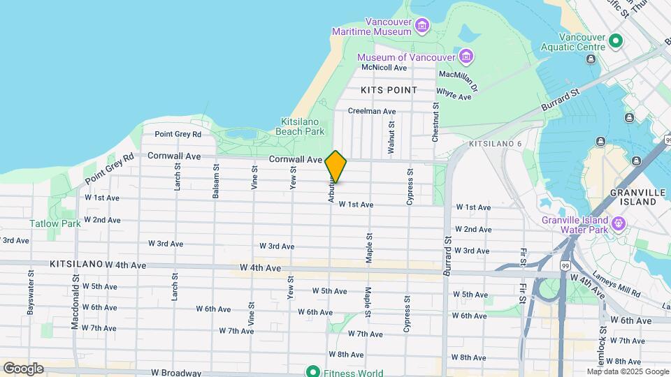 1626 Arbutus St Map and Location Details