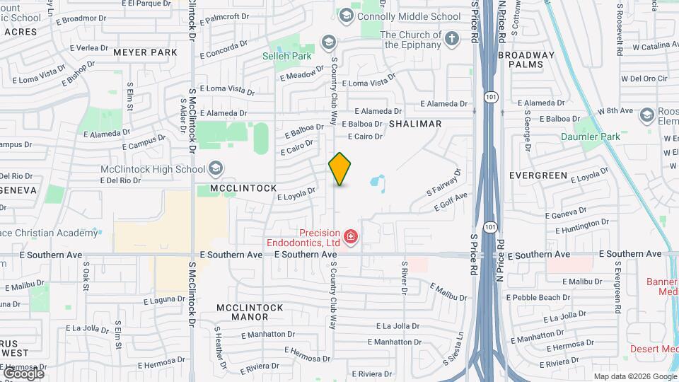 3011 S Country Club Way Map and Location Details