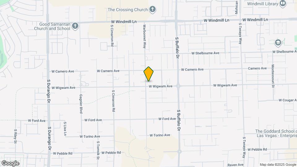 8480 Warbonnet Way Map and Location Details