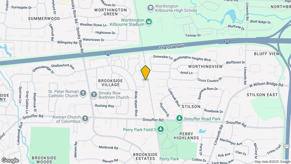 7320 Fall Creek Ln Map and Location Details