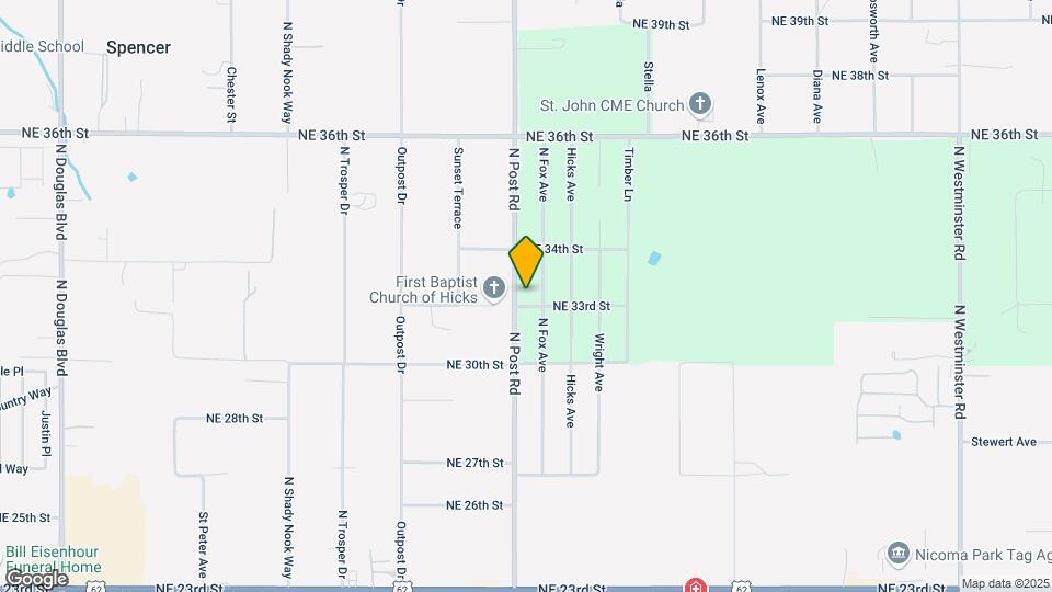 3308 N Post Rd Map and Location Details