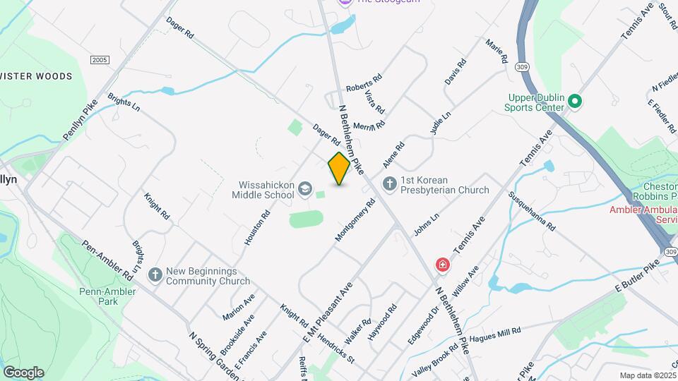 501 N Bethlehem Pike Map and Location Details