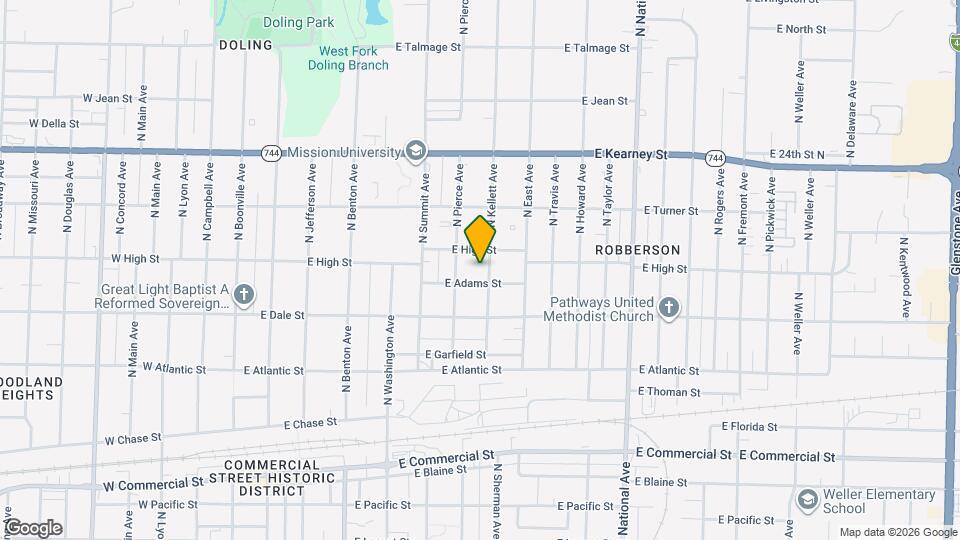 2155 N Kellett Ave Map and Location Details