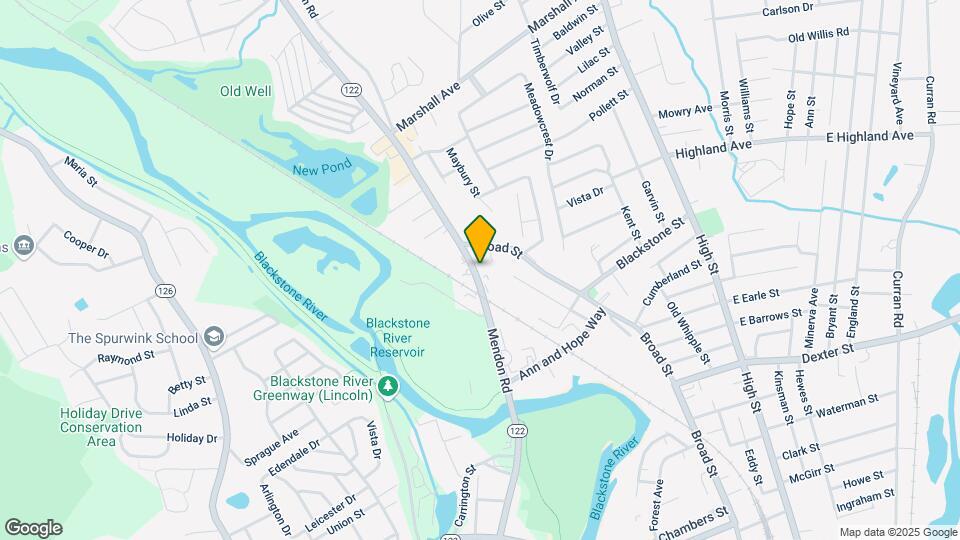 167 Mendon Rd, Unit 2nd Floor Map and Location Details