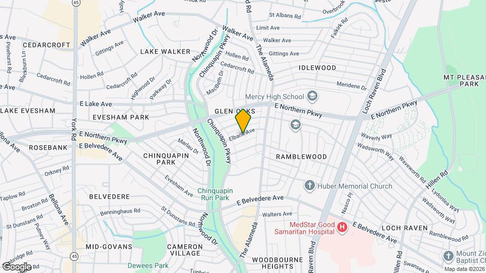 1123 Elbank Ave Map and Location Details