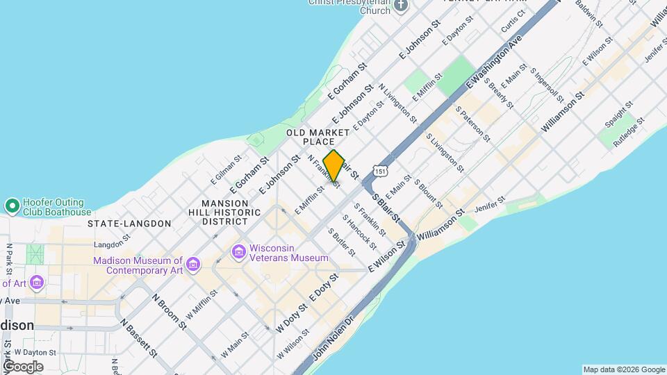 22 N Franklin St Map and Location Details