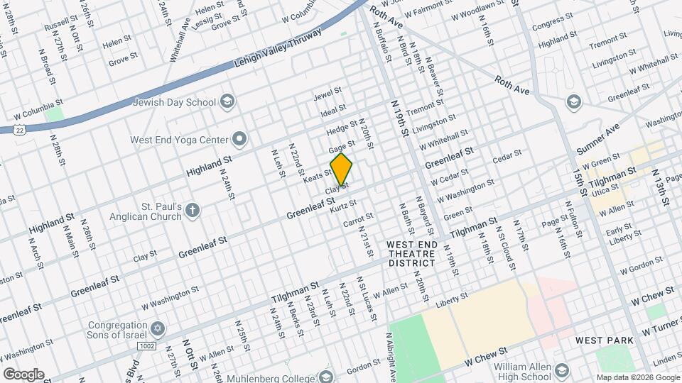 1402 Caspian St Map and Location Details