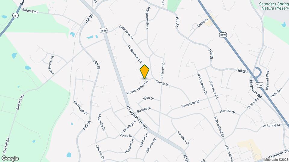 927 Woods Hollow Dr Map and Location Details