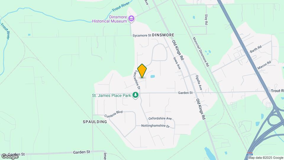 7209 Rose Creek Ln Map and Location Details