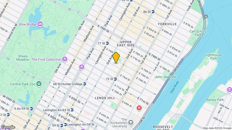 255 E 74th St Map and Location Details