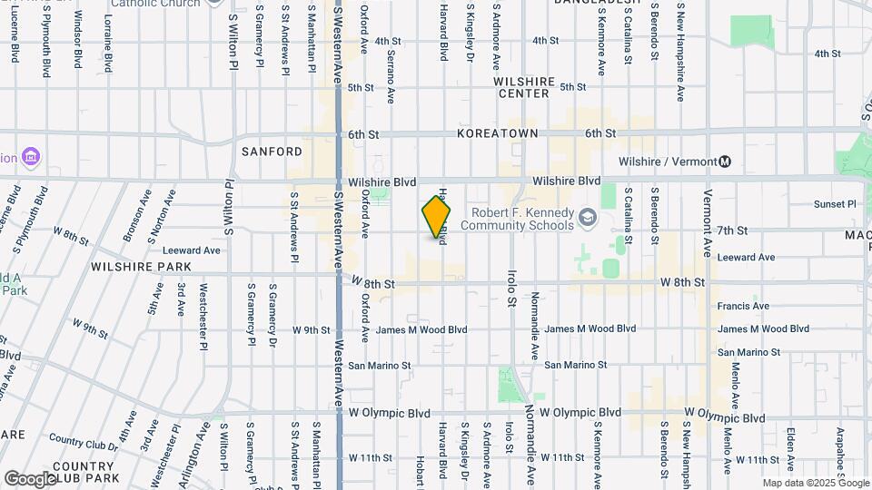 717 S Harvard Blvd Mapa y Detalles de la Ubicación