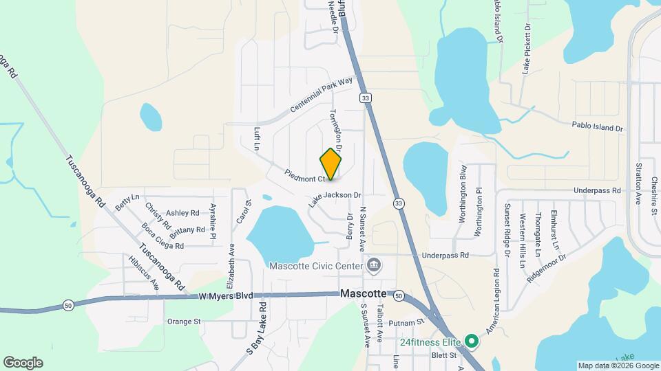 1864 Piedmont Ct Mapa y Detalles de la Ubicación