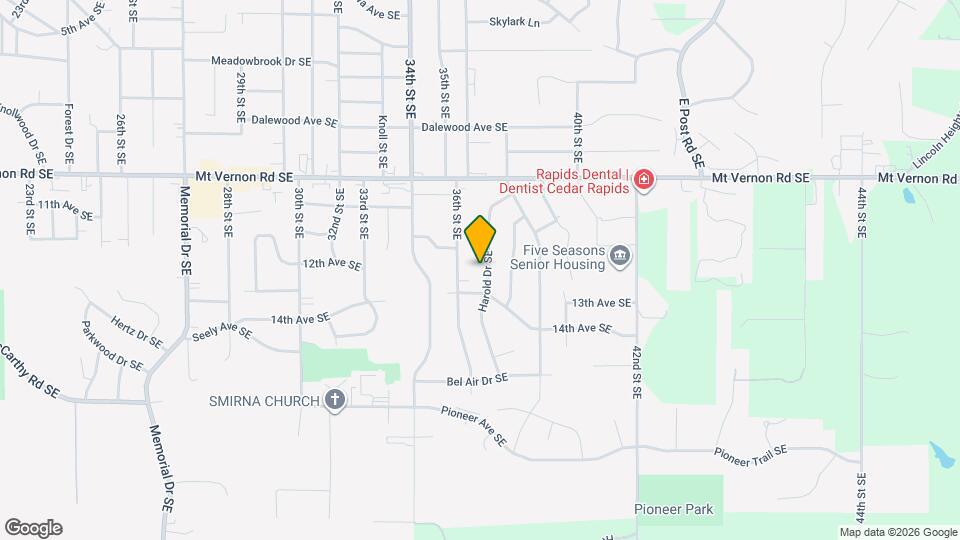 1209 Harold Dr SE Map and Location Details