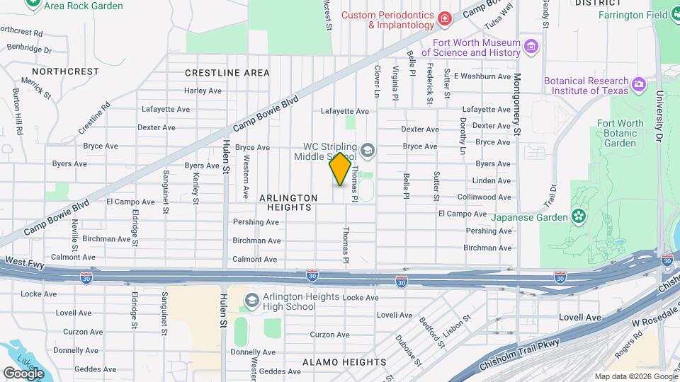 2307 Hillcrest St Map and Location Details