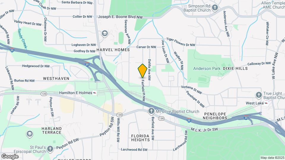 100 Fairfield Pl NW Map and Location Details