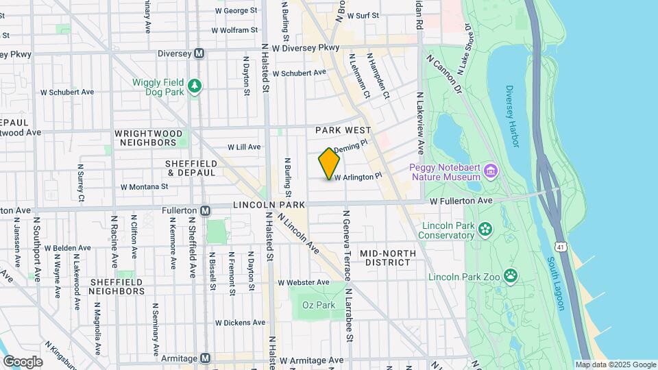 625 W Arlington Pl Map and Location Details