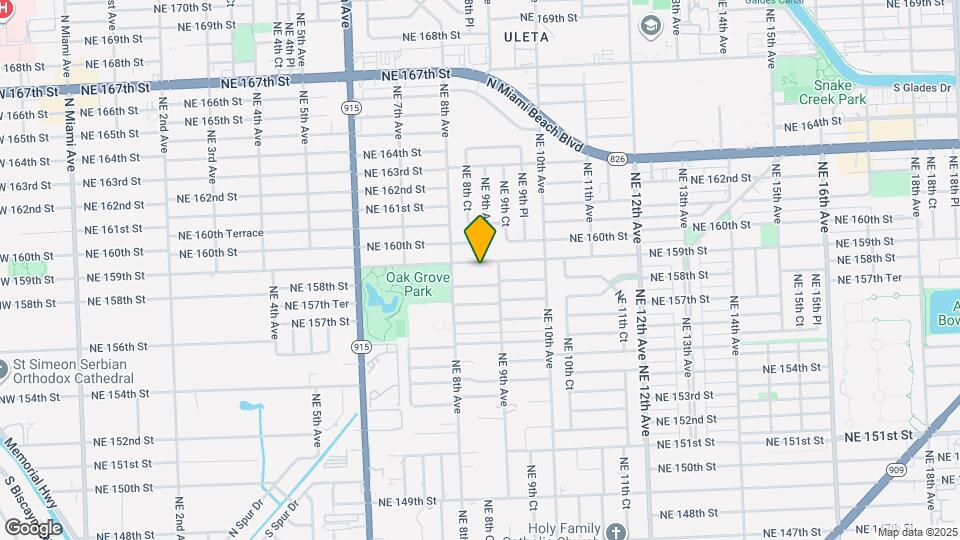 840 NE 159th St Map and Location Details