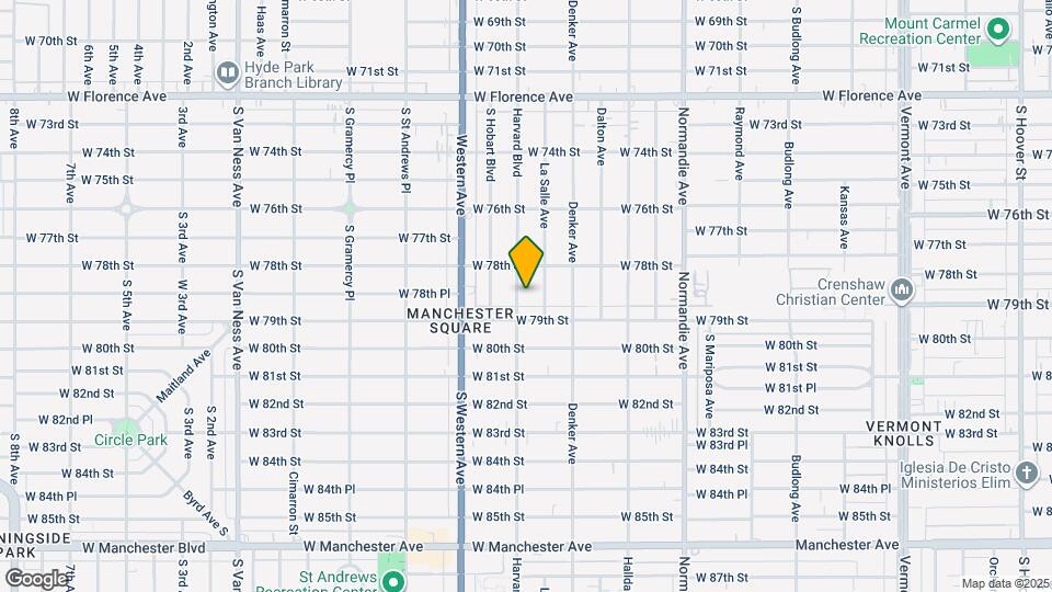 7834 S Harvard Blvd Map and Location Details