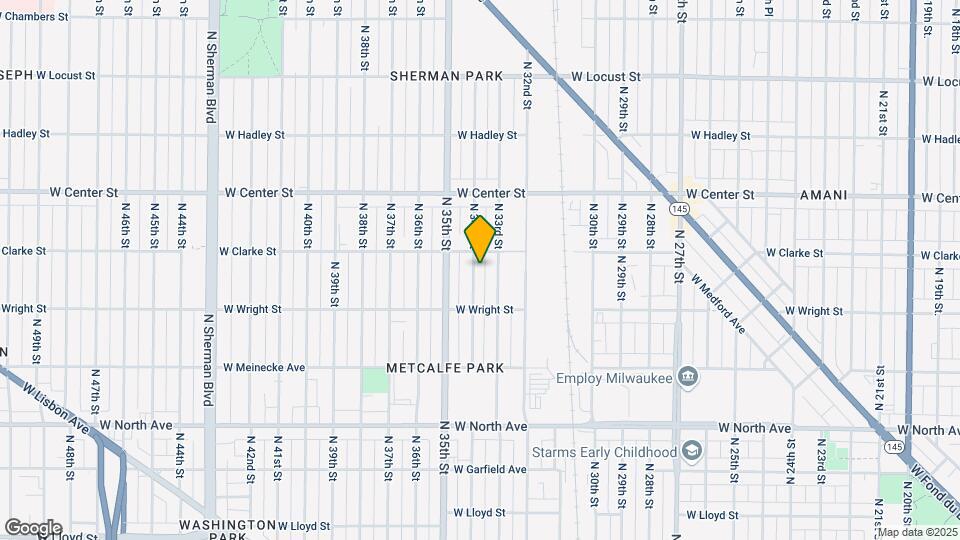 2554 N 34th St Map and Location Details
