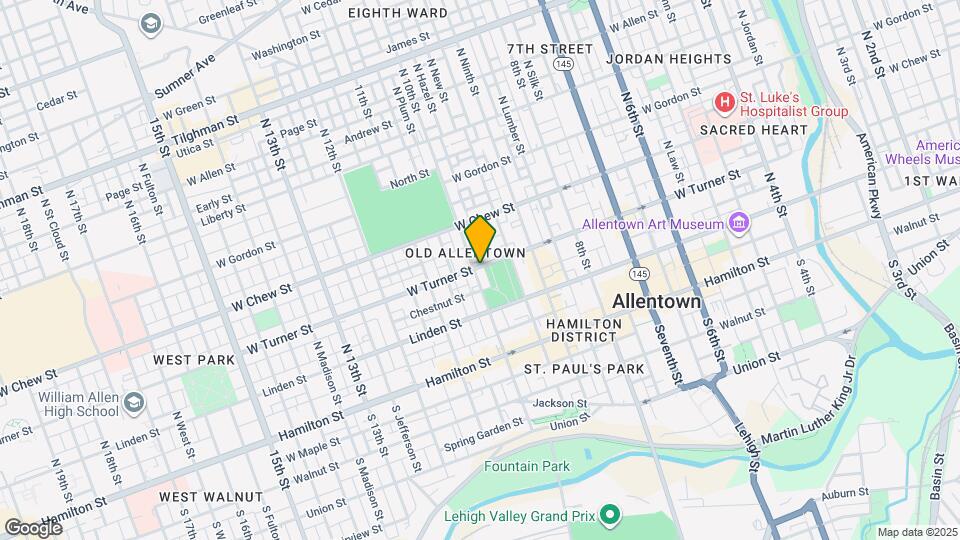 147 N 10th St Map and Location Details