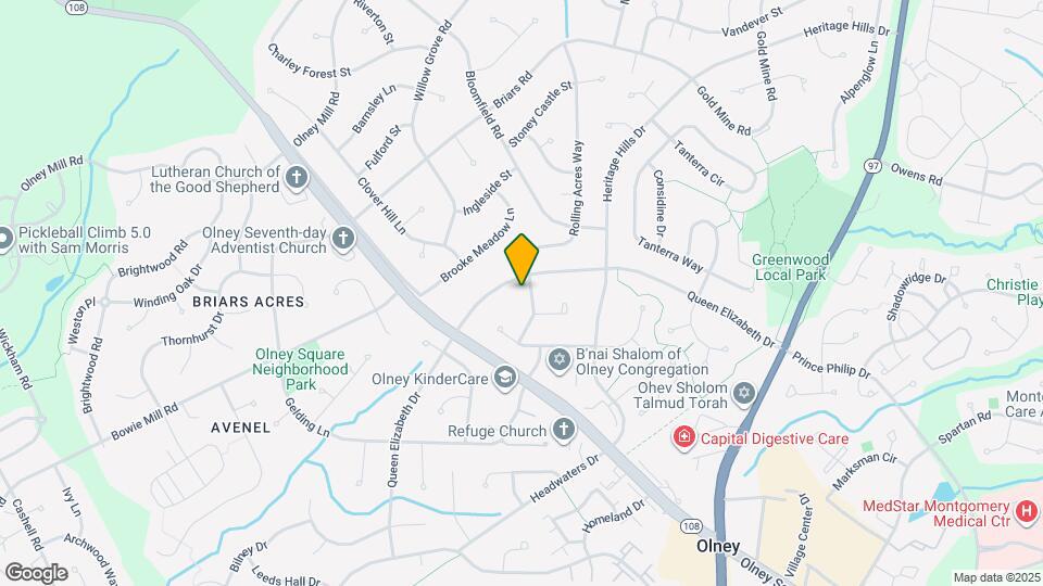 18516 Rolling Acres Way Mapa y Detalles de la Ubicación