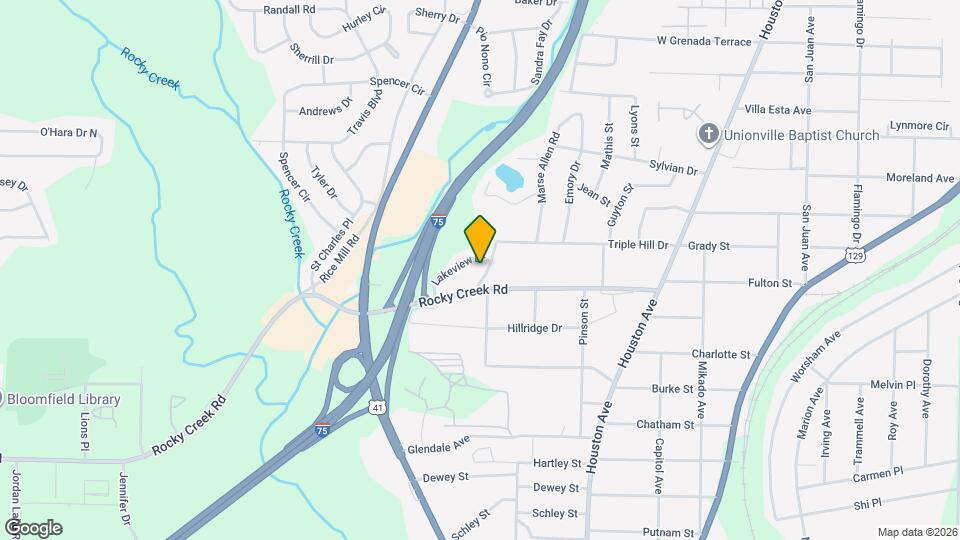 1325 Triple Hill Dr Map and Location Details