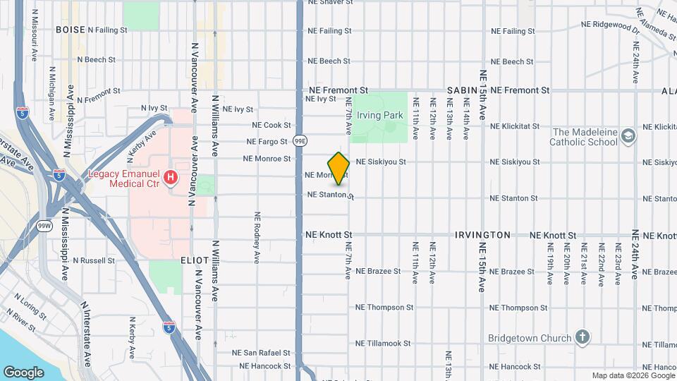 619 NE Stanton St Map and Location Details