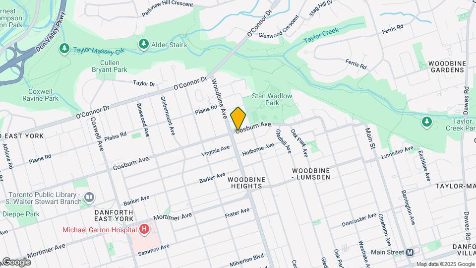 861 Cosburn Ave. Map and Location Details