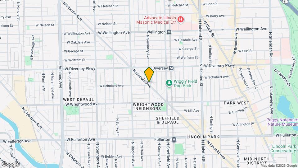 2700 N Seminary Ave Map and Location Details