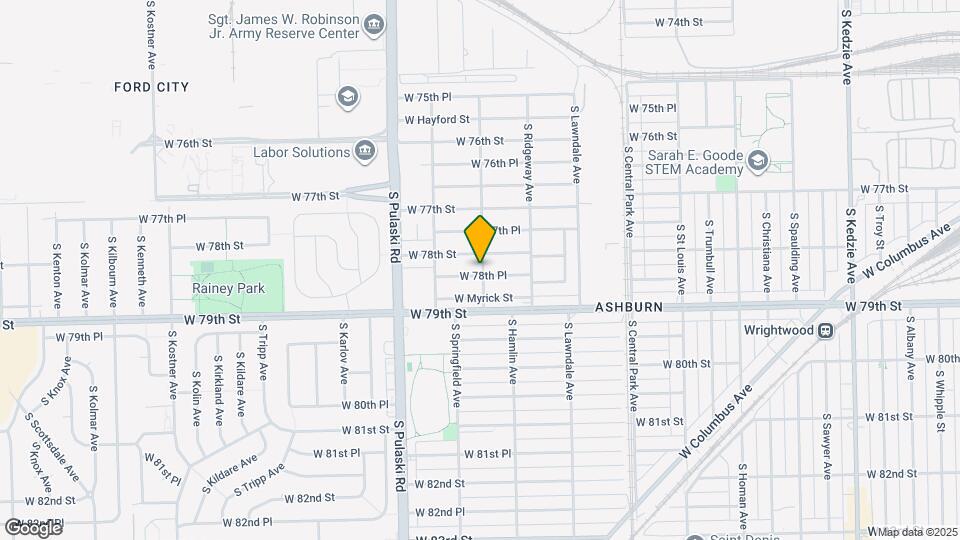 3800 W 78th Pl Map and Location Details