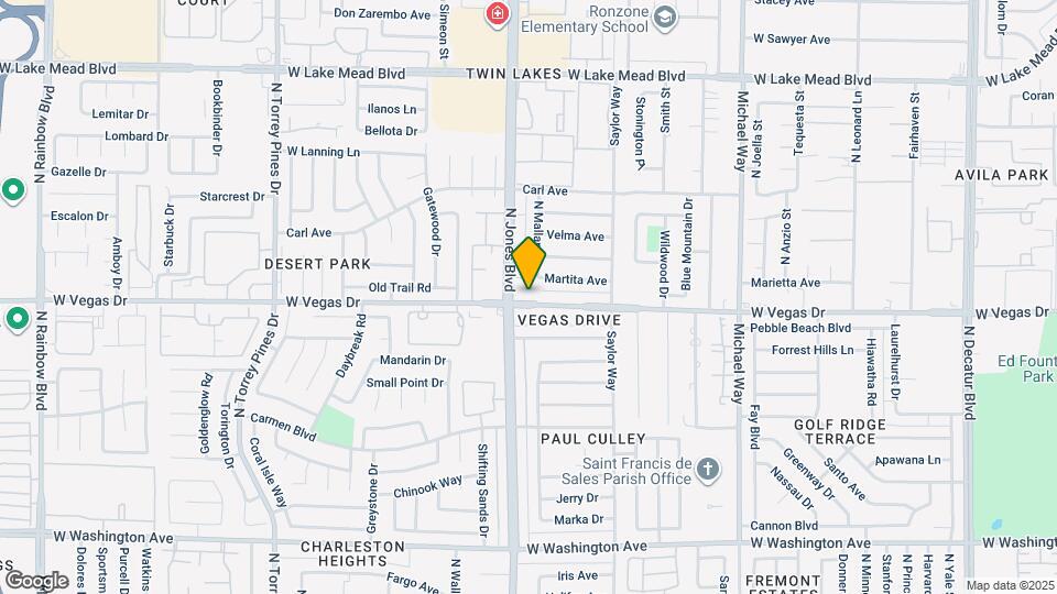 6014 Vegas Dr Map and Location Details