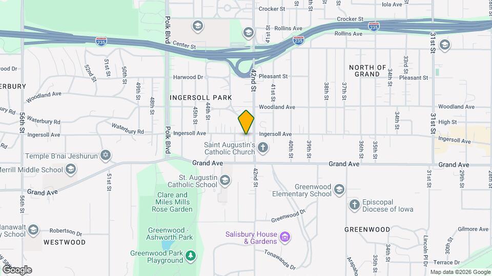 4216 Ingersoll Ave Map and Location Details