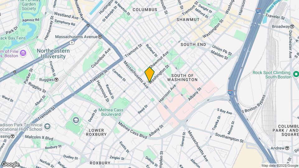 1744 Washington St, Unit 1 Map and Location Details
